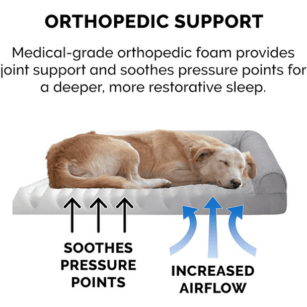 Cama Sofa Con Espuma Ortopedica Premium L Mascotas Perros 7