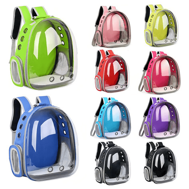 Mochila Para Mascotas Con Vista Panorámica Para Perros, Gatos Y Perros De Hasta 6 Kg, Color Fucsia 5