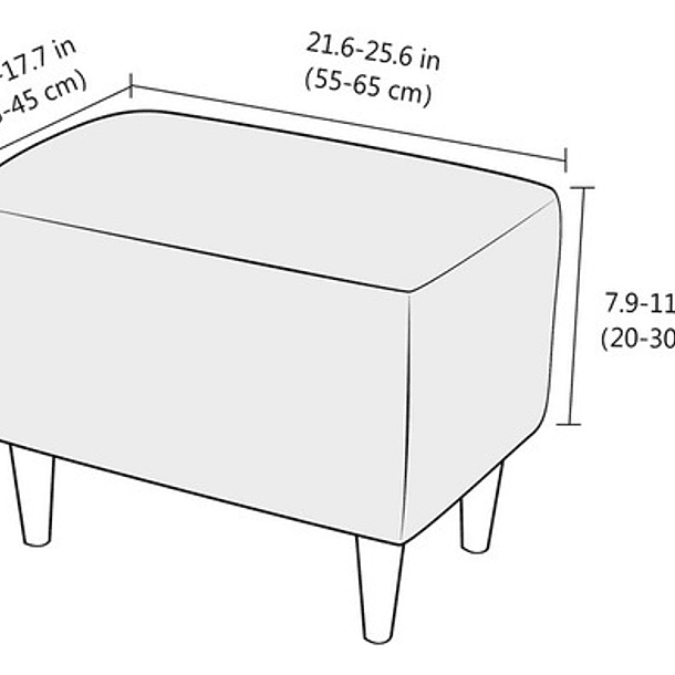 Funda De Poltrona Cuadrille Texturizada Premium Calipso 4