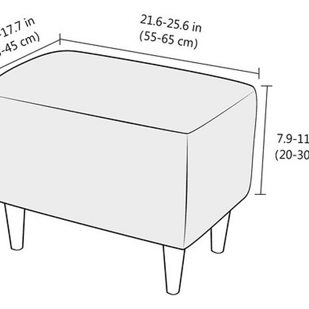 Funda De Poltrona Cuadrille Texturizada Premium Color Beige 6