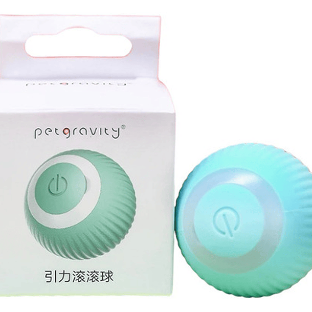 Pelota Interactiva, Giratoria, Recargable, Para Mascotas, Perros, Gatos, Usb, Color Azul 4