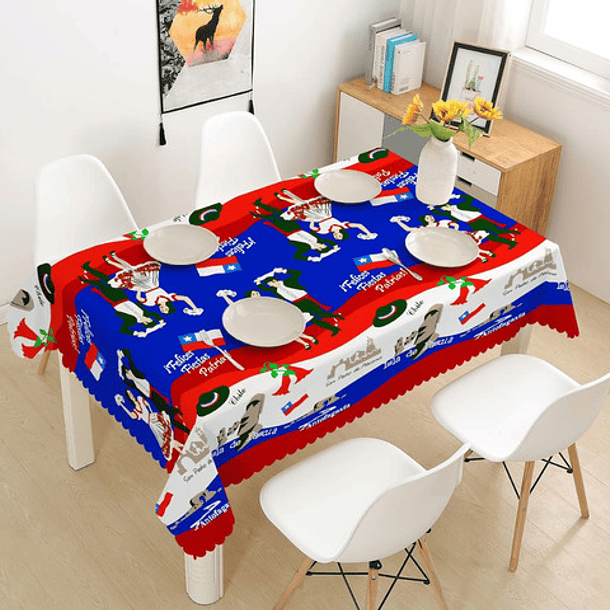 Mantel Anti-manchas Para Fiestas Patrias 150x200cm 10