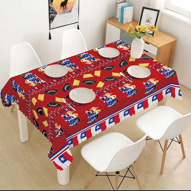 Mantel Anti-manchas Para Fiestas Patrias 150x200cm 22