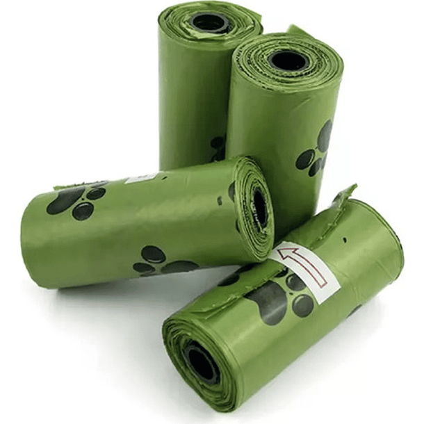 Bolsas Biodegradables Para Caca De Mascotas Kit De 8 Rollos 6