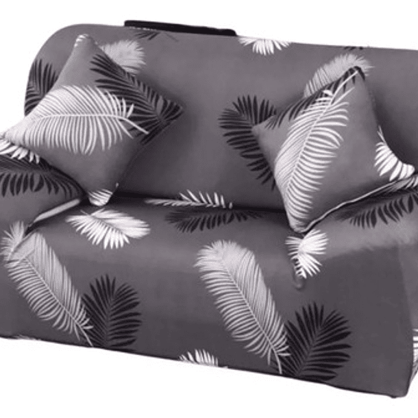 Funda Cubre Sillon De 3 Cuerpos Elasticacada Lisa Con Diseño 15