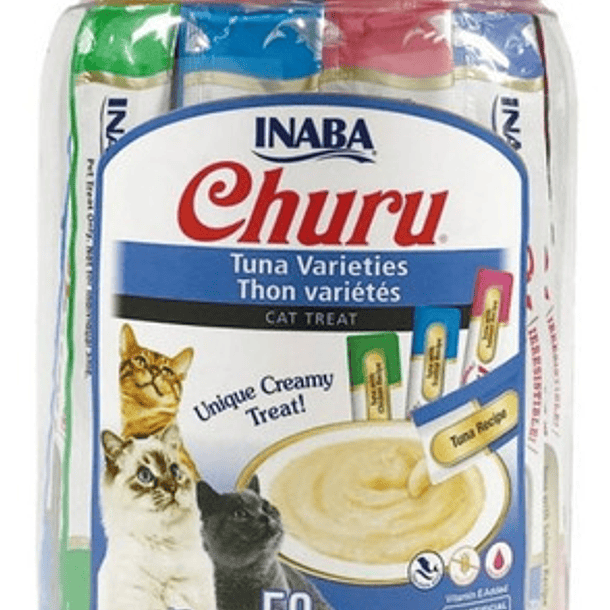 Churu Golosina Para Gatos En Puré De Atún 50 Variedades 1