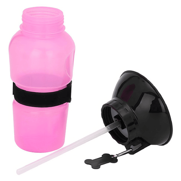 Dispensador Agua 500ml Botella Portátil Mascota Perro Gato Color Azul 3