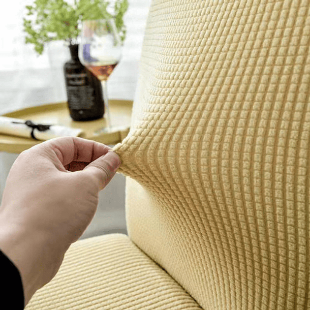 Pack De 6 Fundas Cubre Sillas Comedor Premium Tela Gruesa Color Ma-d008 2