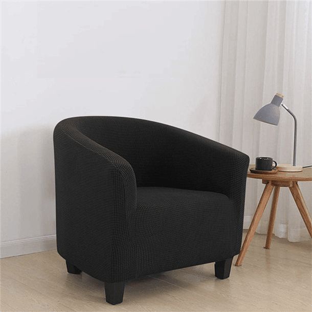 Funda De Poltrona Cuadrille Texturizada Premium Negro 1