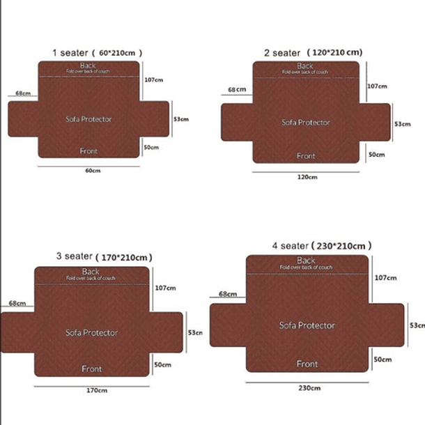 Cubre Sillon De 3 Cuerpos Impermeable 6