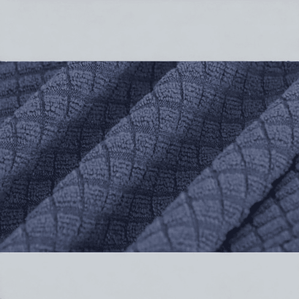 Funda De Silla Con Faldon Elastica, Pack De 2 Color Gris Diseño De La Tela Cuadrille 7