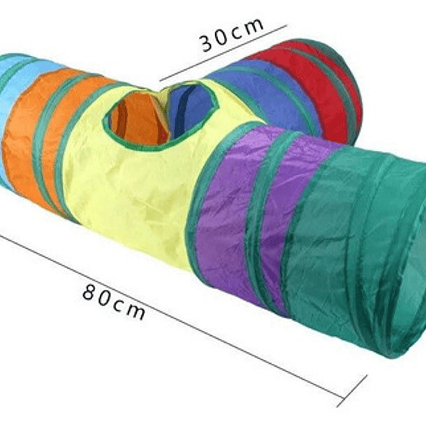 Túnel Para Gato Divertido Túnel Plegable Gato 3 Y 2 Vías Arc Color T - Colorido 6
