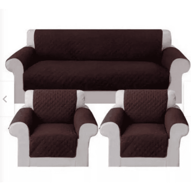 Set Cubre Sofa 3+1+1 Con Ligas Sujetadoras Impermeable 5