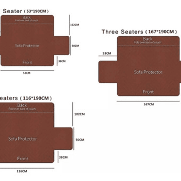 Set Cubre Sofa 3+1+1 Con Ligas Sujetadoras Impermeable 18