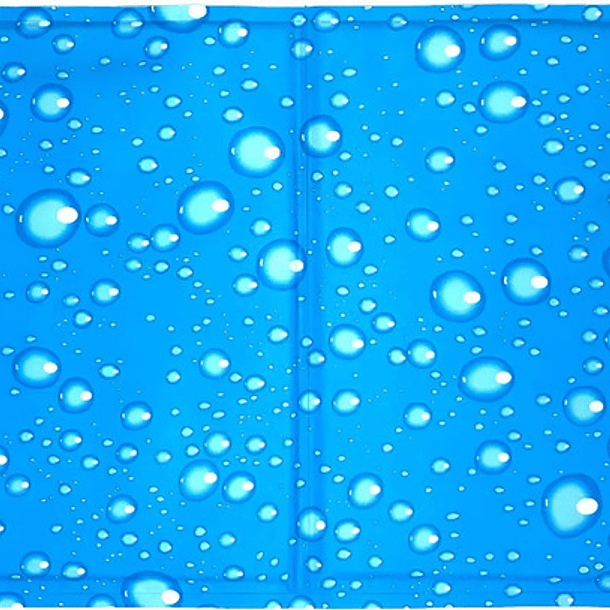 Manta Refrigerante Perro Refrescante Cama Para Perros Grande Color Azul Diseño Gota 2