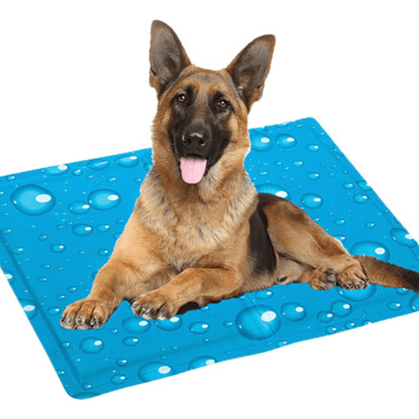 Manta Refrigerante Perro Refrescante Cama Para Perros Grande Color Azul Diseño Gota 10