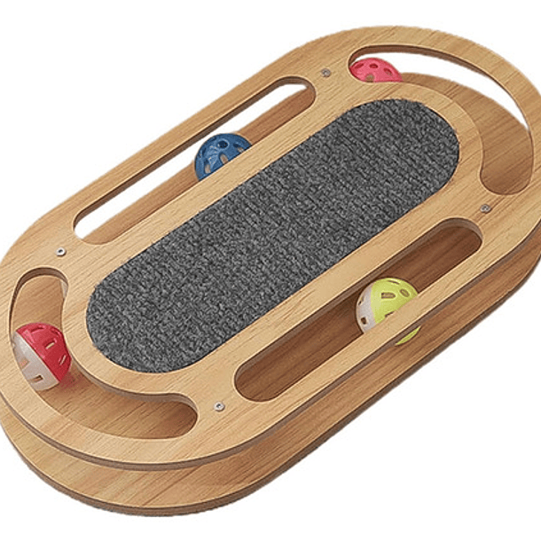 Juego Interactivo Para Gatos Rascador Raton Bola Resistente Color Redondo 1