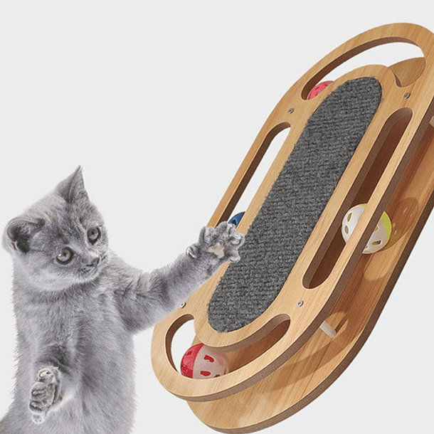 Juego Interactivo Para Gatos Rascador Raton Bola Resistente Color Redondo 2