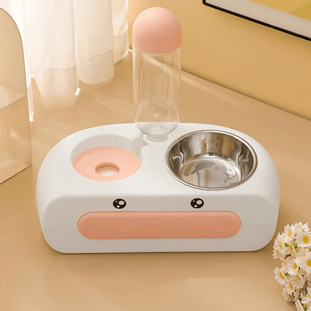 Alimentador De Comida Y Agua Para Mascotas Gatos/perros 7