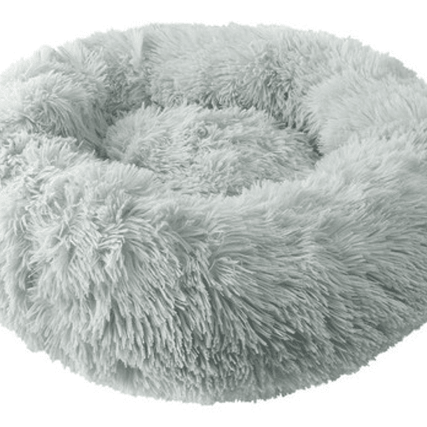 Trampa Redonda De Felpa Para Perros Y Gatos, Color Gris Color Gris Grafito 1