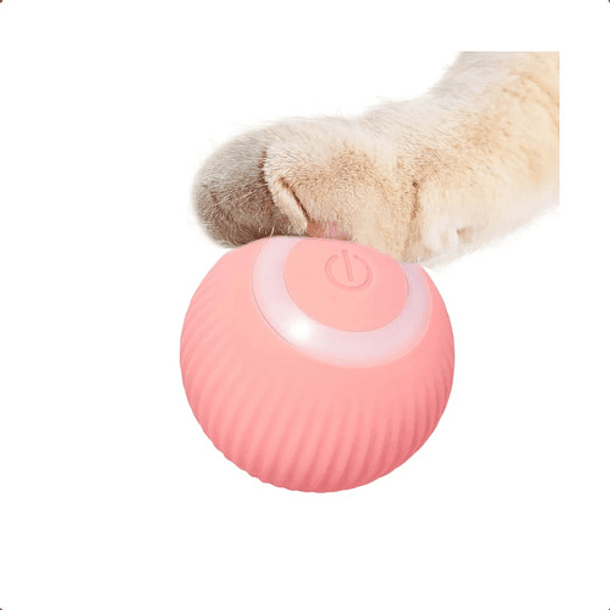 Pelota De Juguete De Gato Eléctrico Interactivo Para Gatito Color Rosa 1