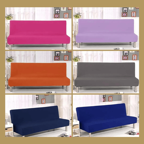 Funda De Sofá Sin Reposabrazos, Fundas Quick Futon, Color Marrón 7