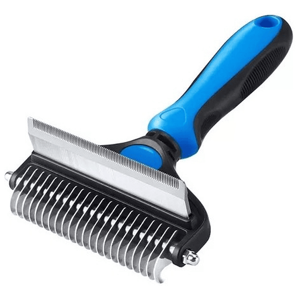 2 En 1 Cepillo Deslanador Perro Gato Multifuncional Color Azul 1