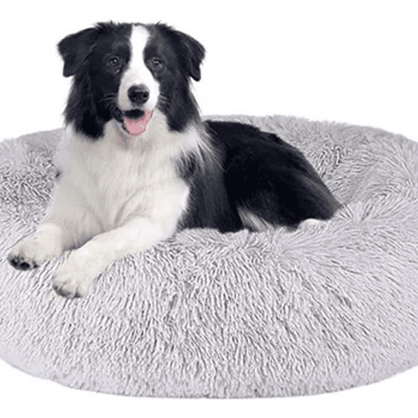 Cama Para Mascota Genérica Antiestrés Felpa 80 Cm Talla M 1