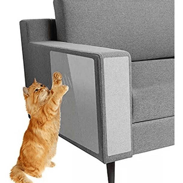 Pack 10 Protector Mueble Anti-arañazos Gatos Sofá Sillón Color Transparentes 2