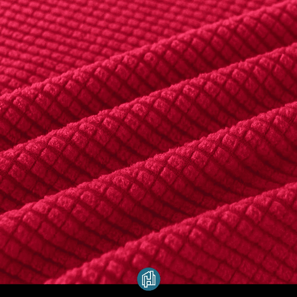 Funda Protectora Para Futón Color Rojo Cuadrille 2