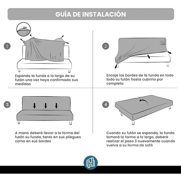 Funda Protectora Para Futón Color Rojo Cuadrille 3