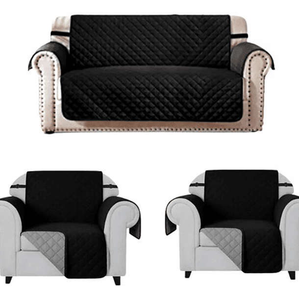 Juego Cubre Sofa Impermeable 3+1+1 16