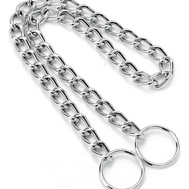 Collar De Adiestramiento Canino Color Cromo Tamaño Del Collar 4mm X 65cm 2