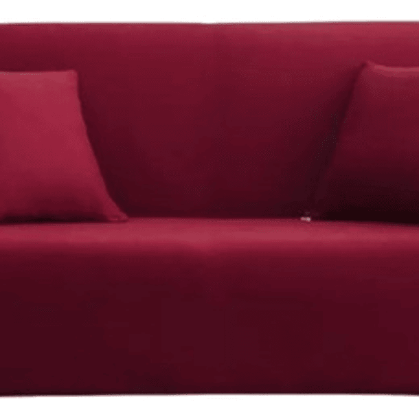 Funda Cubre Sillon De 2 Cuerpos Elasticacada Lisa Con Diseño 21
