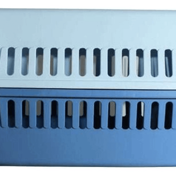 Caja Transportador Perro Canil Jaula Transporte Mascota Gato Color Azul Cielo 4