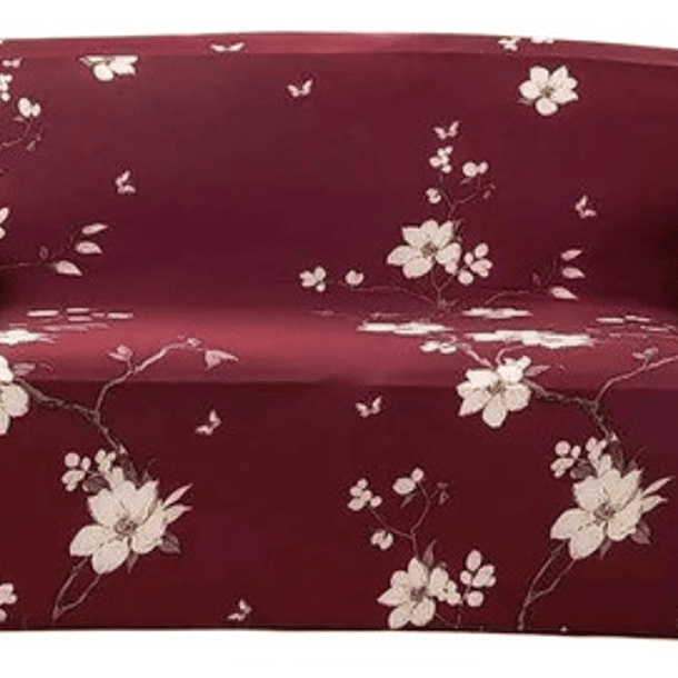 Funda Cubre Sillon De 4 Cuerpos Elasticacada Lisa Con Diseño 12