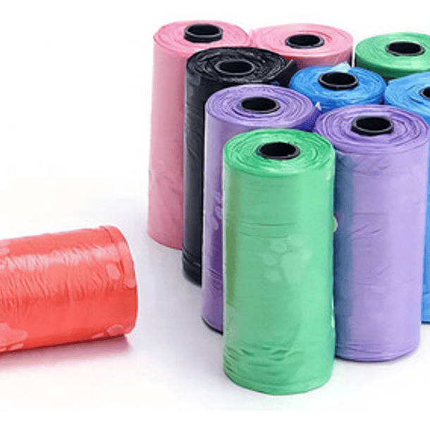 Pack 6 Bolsas Basura Excrement Heces Mascotas Perro Bolsas 6