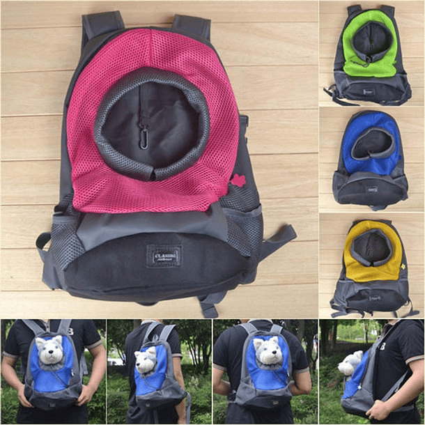 Bolso Mochila Para Transportar Perro - Mascotas 3