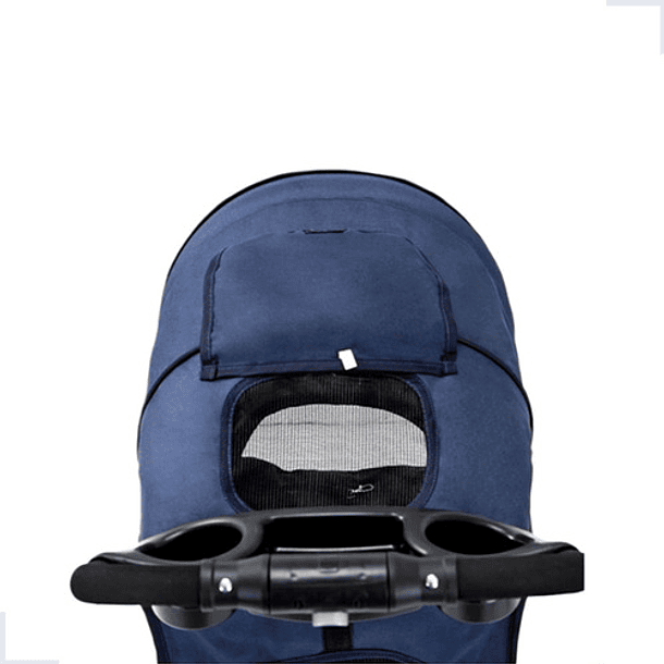 Carrito De Transporte De Mascotas Negro Plegable Para Perros Y Gatos 6