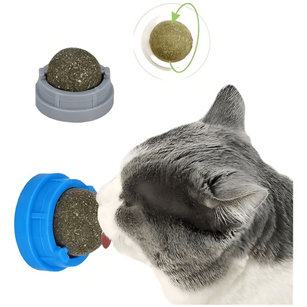 X3 Catnip Hierba Gatera Catnip Gato Bola Adhesiva Juguete Color Blanco Bola De Catnip Merienda Para Gatos Hierba Gatera Licking 3