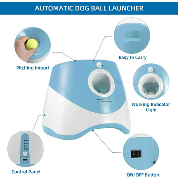 Lanzador Automático De Pelotas Juego Interactivo Para Perros 2