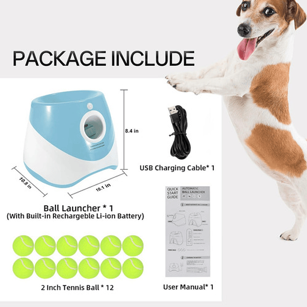 Lanzador Automático De Pelotas Juego Interactivo Para Perros 3