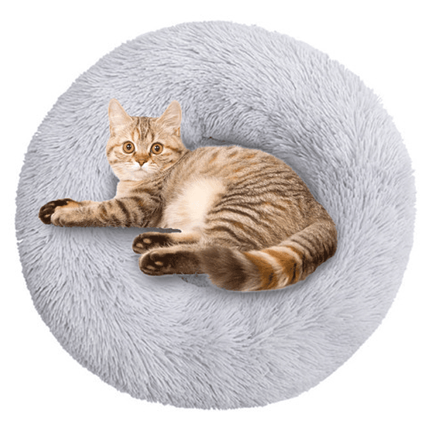 Lumeiy Cama Calmante Para Perros Y Gatos, Lavable A Máquin. Color Gris 1