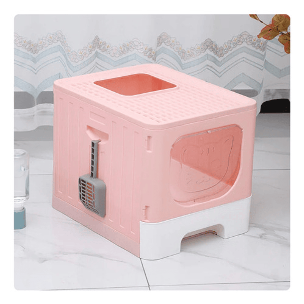 Arenero Grande Abierto Para Gatos - Baño Sanitario Xl Color Rojo 1