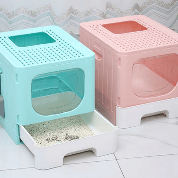 Arenero Grande Abierto Para Gatos - Baño Sanitario Xl Color Rojo 2