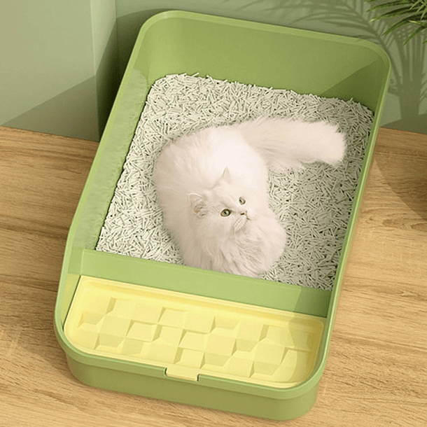 Arenero Grande Abierto Para Gatos - Baño Sanitario Xl Color Rojo 6