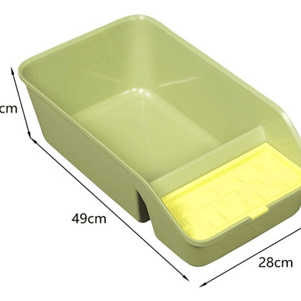 Arenero Grande Abierto Para Gatos - Baño Sanitario Xl Color Rojo 7