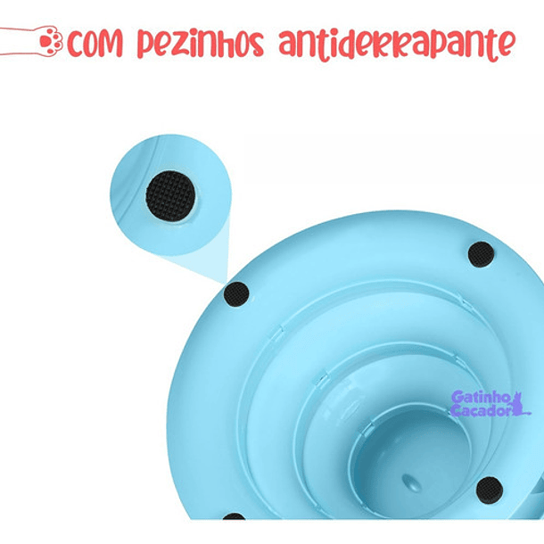 Torre De Juguetes Interactivos Para Gatos Con Gatito De 3 Niveles, Color Azul 8