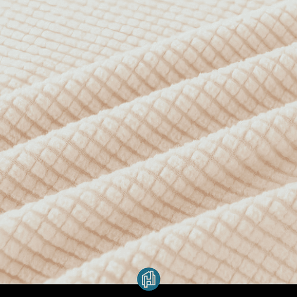 Funda Protectora Para Futón Color Beige Cuadrille 2