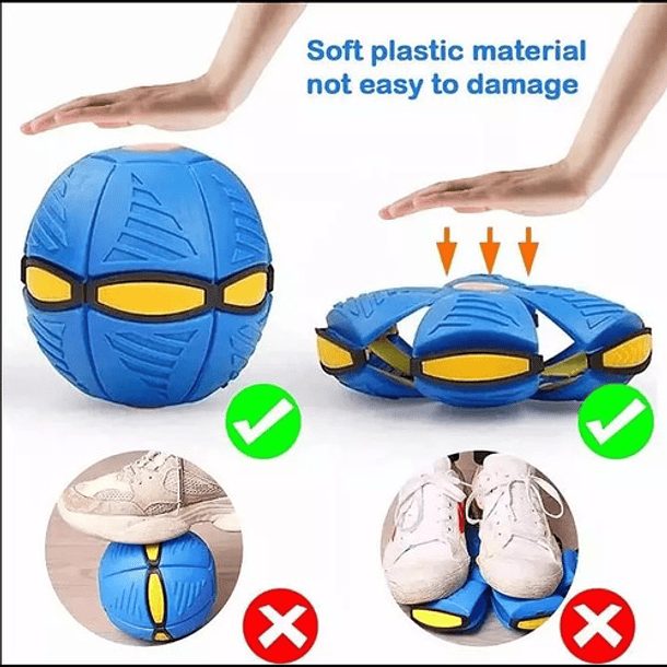 Pelota Mágica Ovni Con Luz Led Portátil Frisbee / Tik-tok 10